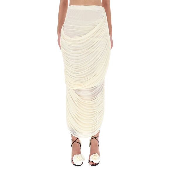 MAGDA BUTRYM Dresses & Skirts - Magda Butrym Women Draped Midi Skirt